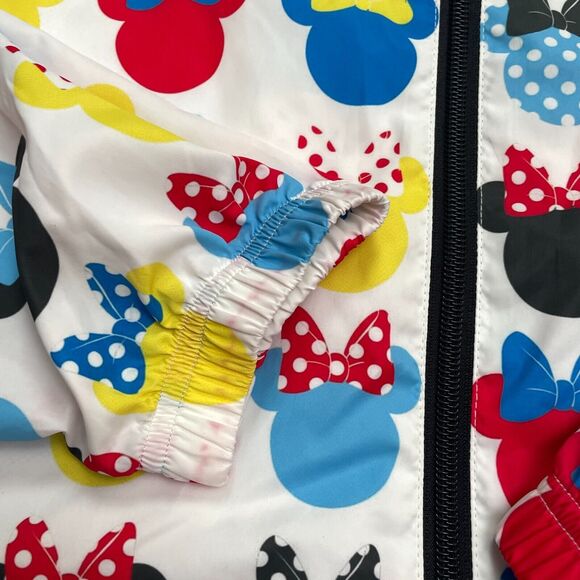 Bibbidi Bobbidi Bling Mickey Minnie Mouse Hoodie Windbreaker Jacket Mens Medium - Picture 10 of 12